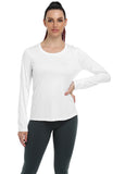 icyzone Long Sleeve Workout Shirts for Women - 3 Pack Athletic T Shirt, Running Exercise Yoga Tops