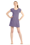 icyzone T-Shirt Dresses for Women - Short Sleeve Tunic Mini Dress with Pockets