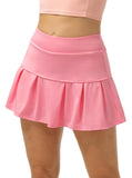 SK15 icyzone Pleated Tennis Skirts for Women with Pockets Shorts
