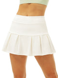 SK15 icyzone Pleated Tennis Skirts for Women with Pockets Shorts