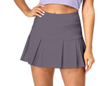 SK15 icyzone Pleated Tennis Skirts for Women with Pockets Shorts