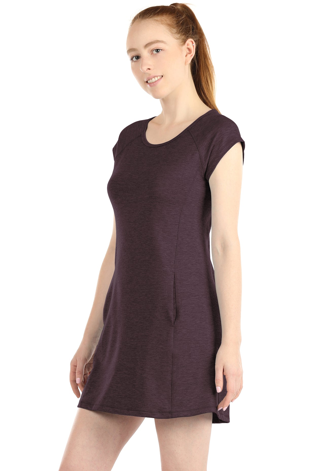 icyzone T-Shirt Dresses for Women - Short Sleeve Tunic Mini Dress with icyzonesports icyzone T-Shirt Dresses for Women - Short Sleeve Tunic Mini Dress with icyzonesports