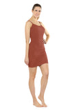 icyzone Bodycon Dresses for Women - Spaghetti Strap Tunic Midi Dress