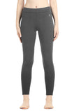 icyzone Women's Skinny Ankle Pants - Daily Ponte Stretch Knit Leggings with Elastic Waistband