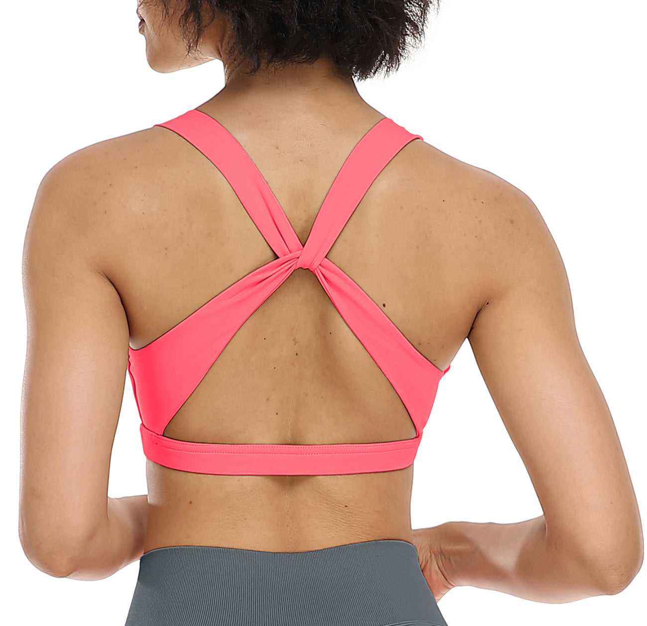 Women's Sports Bra,Back Portable Pocket,Comfy Yoga Workout Bra