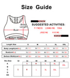 B5 icyzone Women's Workout Yoga Clothes Activewear Printed Racerback Sports Bras