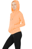 icyzone Workout Hoodie for Women - Athletic Running Pullover Long Sleeve Shirts with Pocket and Thumb Holes