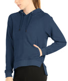 icyzone Hoodies for Women - Workout Athletic Sweatshirts Exercise Long Sleeve Pullover with Kangaroo Pocket