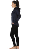 icyzone Workout Jackets for Women - Athletic Exercise Running Zip-Up Hoodie with Thumb Holes