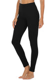 icyzone Women's Skinny Ankle Pants - Daily Ponte Stretch Knit Leggings with Elastic Waistband