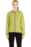 icyzone Lightweight Windbreaker Jackets for Women - Athletic Running Outdoor Packable Zip-up Hoodie