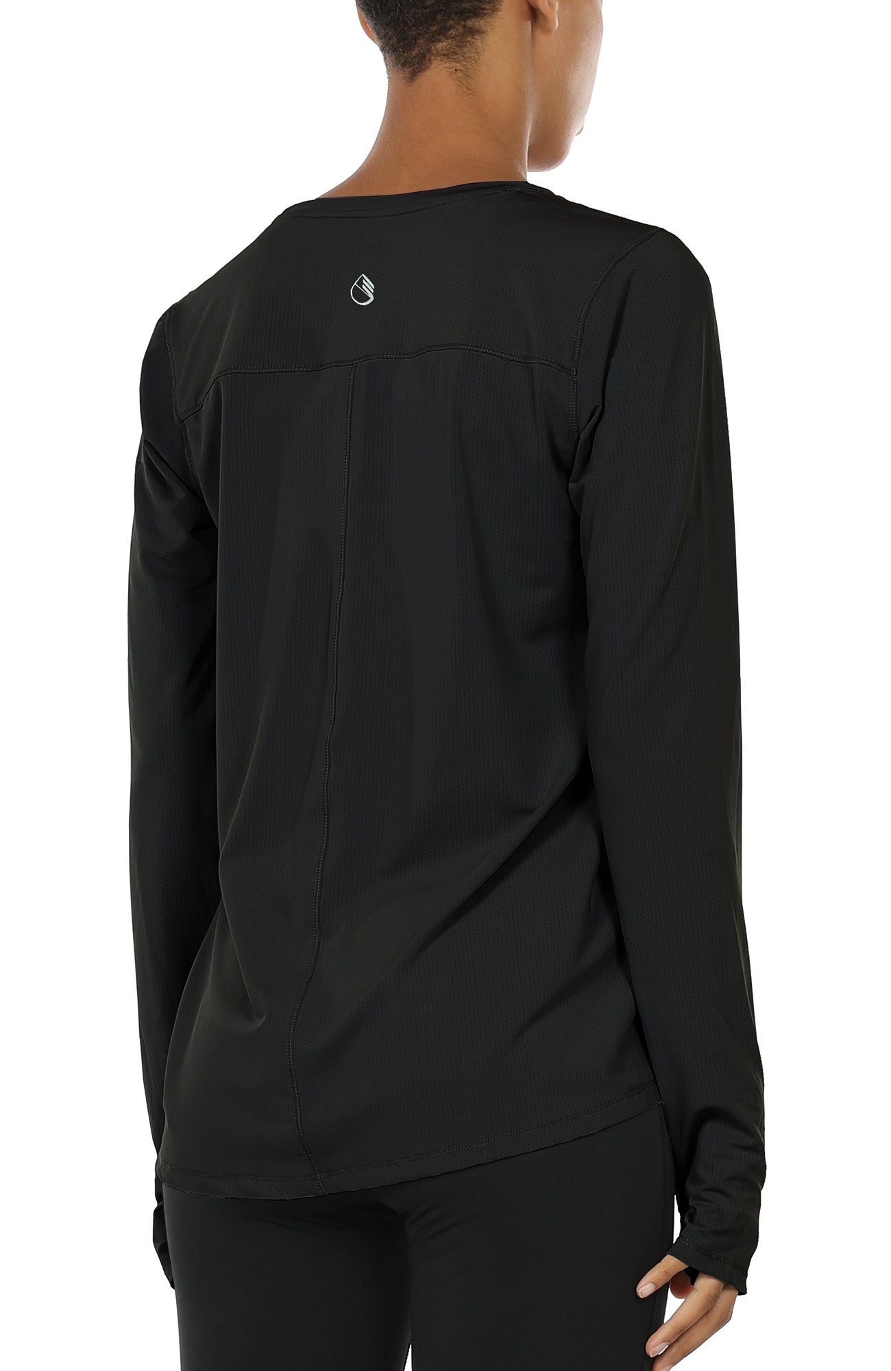 Icyzone Lot De 3 T-Shirts Sport Manches Longues Femme Avec Trous De Pouce
