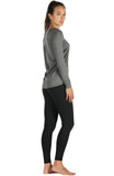 icyzone Long Sleeve Workout Shirts for Women-Women's Athletic Tops, Yoga Shirts, Thumb Hole Running Tops