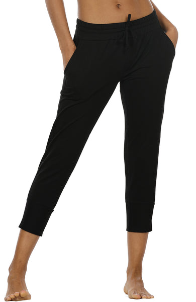 P27 icyzone Women's Active Joggers Sweatpants - Athletic Yoga Lounge Capris with Pockets
