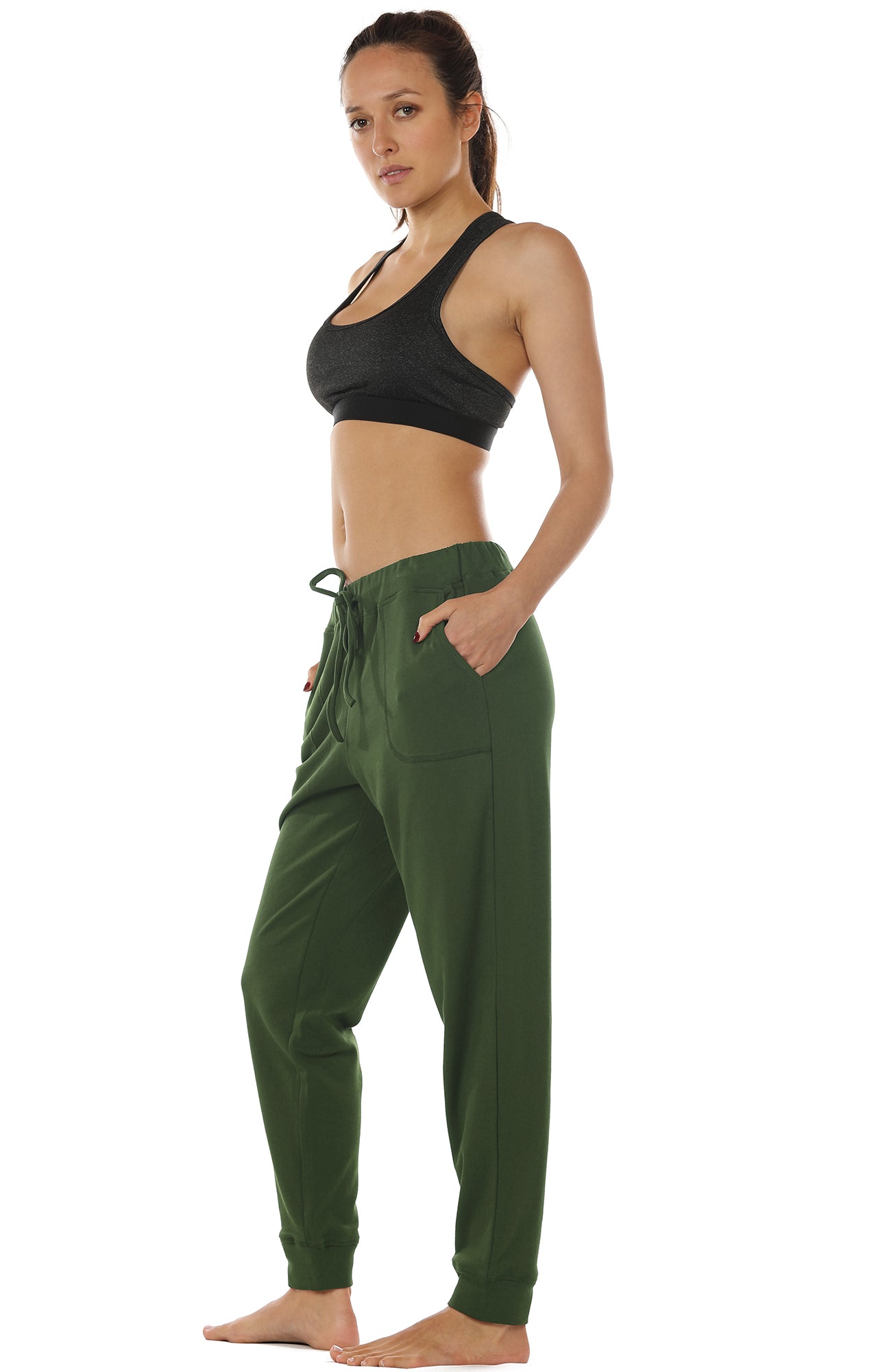 icyzone Women's Active Joggers Sweatpants - Athletic Yoga Lounge Pants with  Pock
