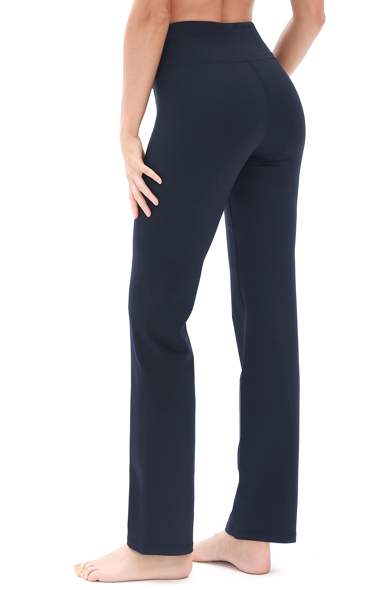 Gym Trousers Navy Blue Bootcut Yoga Pants Sweaty Betty 30