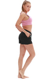 icyzone Running Workout Shorts for Women - Gym Yoga Exercise Athletic Shorts with Pockets