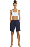 SP15 icyzone Athletic Running Yoga Shorts for Women - Women's Workout Active Lounge Bermuda Shorts with Pockets