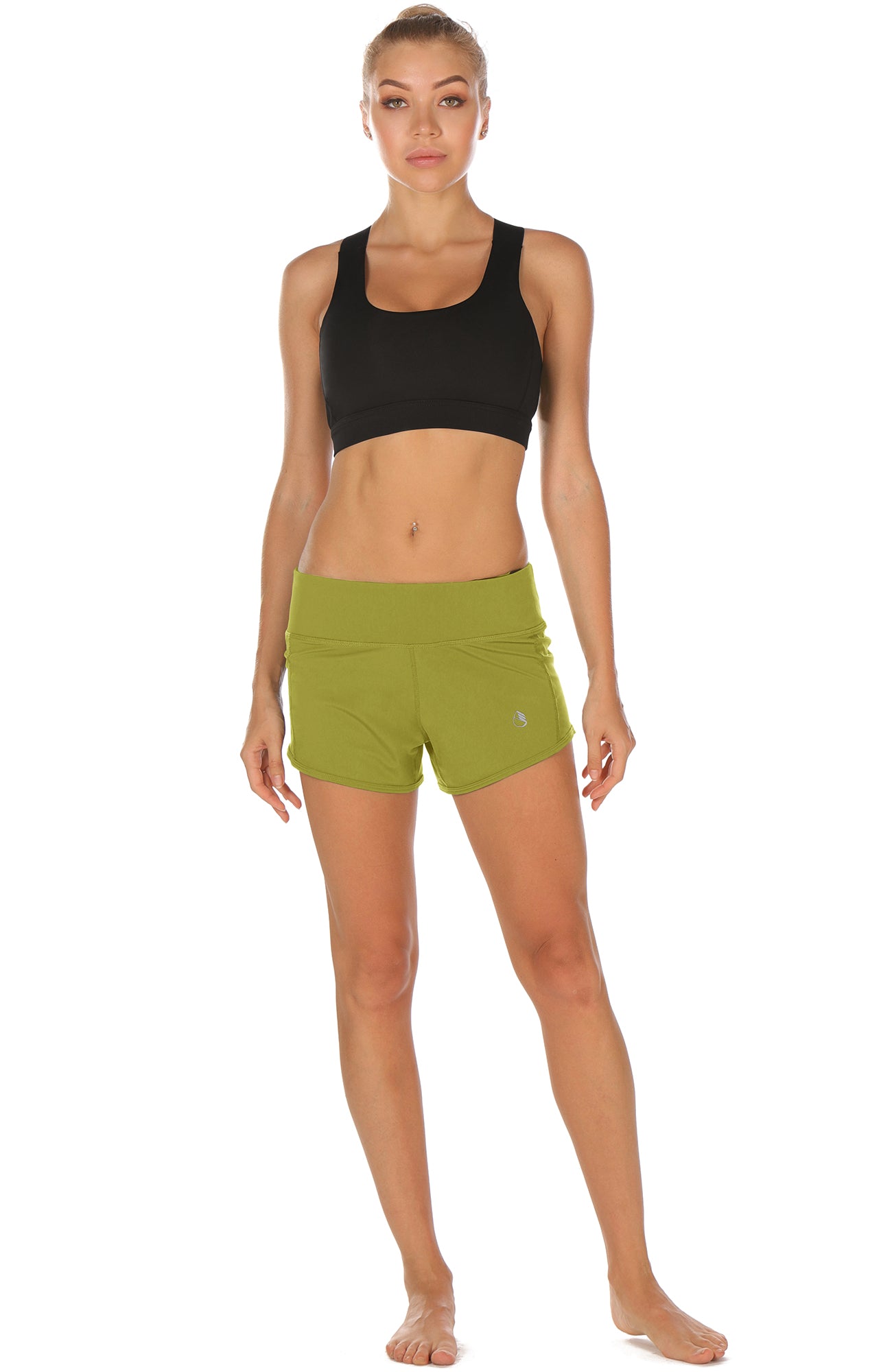 icyzone Workout Shorts Built-in Brief - Women's Gym Exercise Athletic  Running Yoga Shorts : : Clothing, Shoes & Accessories