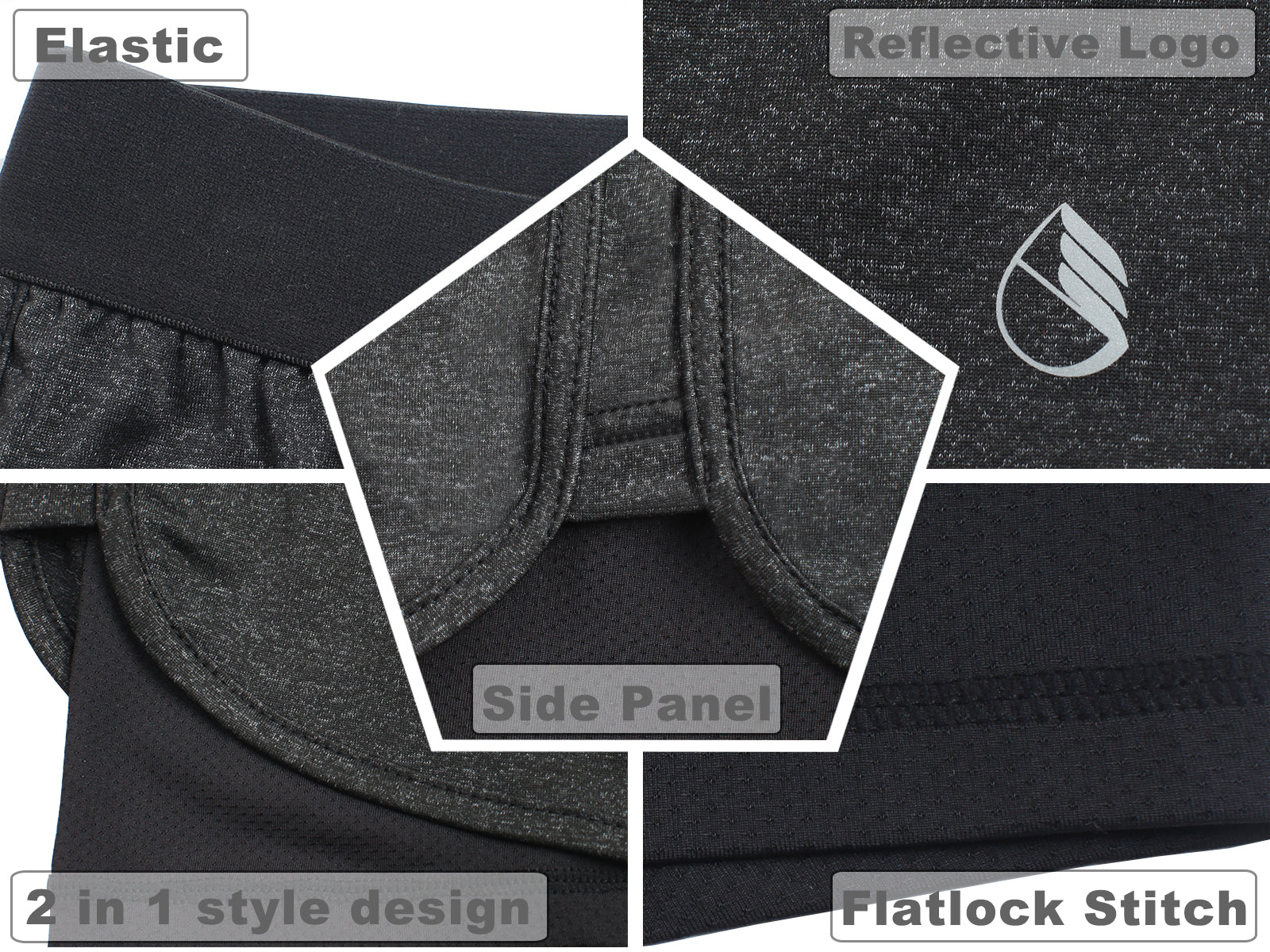 Women's Running Yoga Shorts 2-in-1 - Active Workout Athletic Shorts With Inner Liner, 3" Inseam