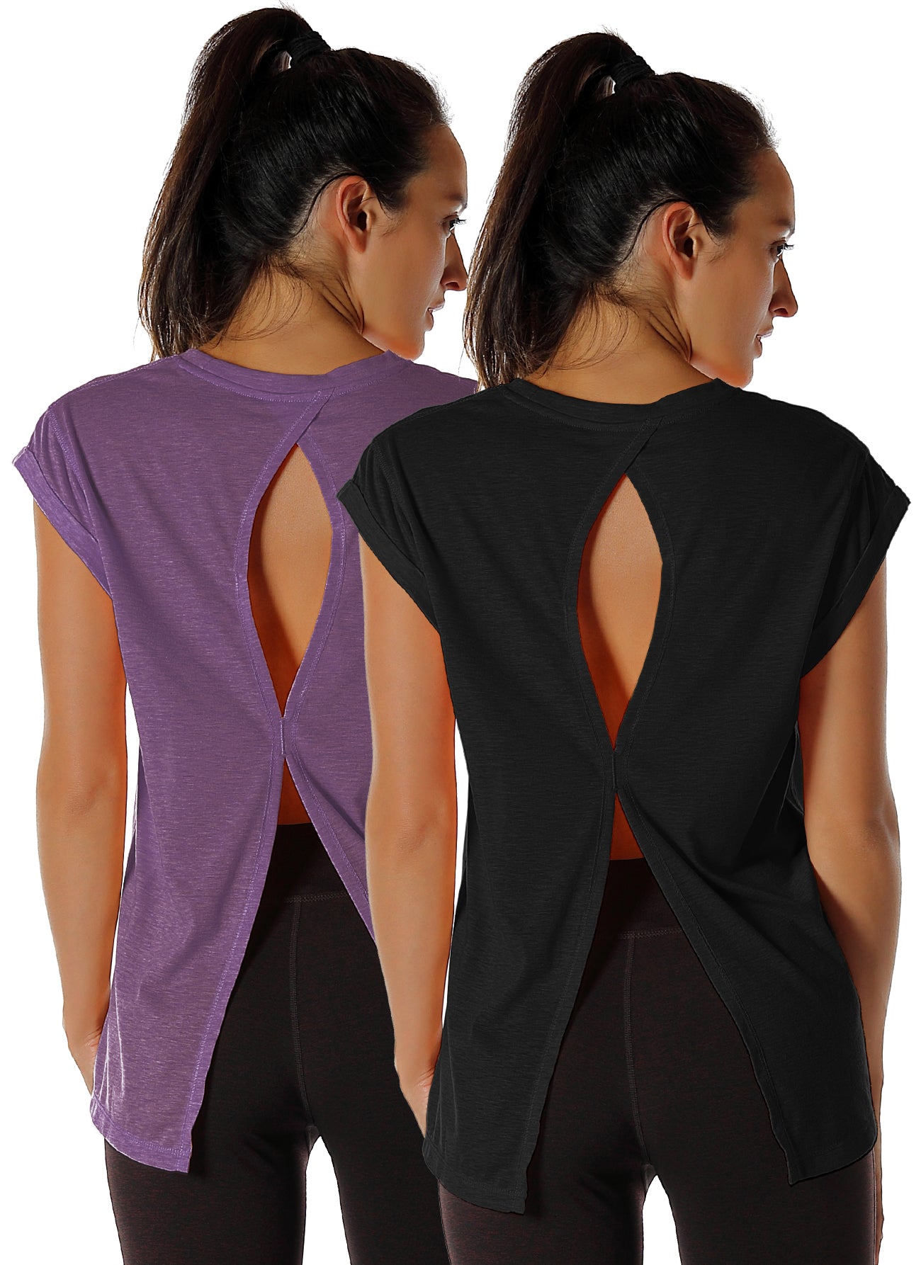 Open Back Woman’s Jersey T-shirt For Fitness Gym And Yoga - I’m Loving Yoga