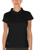 T28 icyzone Women's Athletic Golf Polo Shirts Stretch Pique Short Sleeve Tops