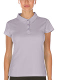 T28 icyzone Women's Athletic Golf Polo Shirts Stretch Pique Short Sleeve Tops