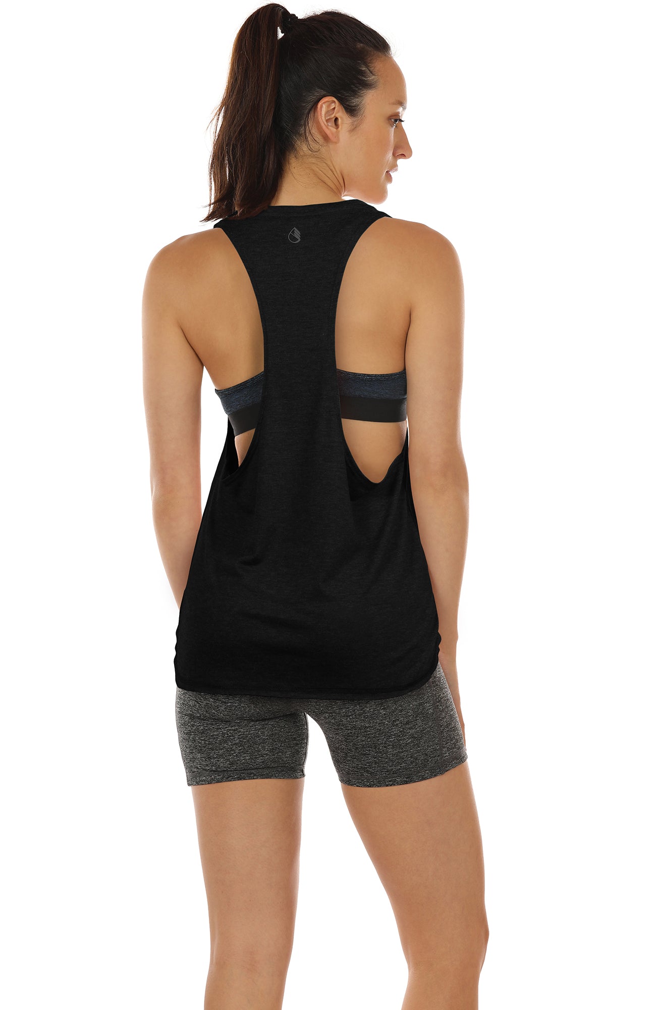 TK16-P icyzone Yoga Tops Activewear Workout Clothes Sports