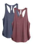 TK23 icyzone Workout Tank Tops for Women - Athletic Yoga Tops, Racerback Running Tank Top