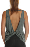 TK26 icyzone Workout Tank Tops for Women - Open Back Strappy Athletic Tanks, Yoga Tops, Gym Shirts