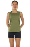 TK26 icyzone Workout Tank Tops for Women - Open Back Strappy Athletic Tanks, Yoga Tops, Gym Shirts