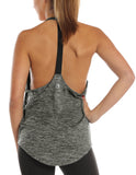 TK27 icyzone Workout Tank Tops for Women - Athletic Yoga Tops, T-Back Running Tank Top