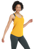 TK27 icyzone Workout Tank Tops for Women - Athletic Yoga Tops, T-Back Running Tank Top