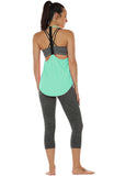 TK27 icyzone Workout Tank Tops for Women - Athletic Yoga Tops, T-Back Running Tank Top