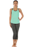 TK27 icyzone Workout Tank Tops for Women - Athletic Yoga Tops, T-Back Running Tank Top