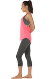 TK27 icyzone Workout Tank Tops for Women - Athletic Yoga Tops, T-Back Running Tank Top