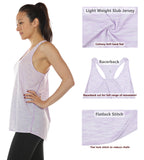 icyzone Workout Tank Shirts Women - Athletic Exercise Yoga Gym Tops, Womens Muscle Tank