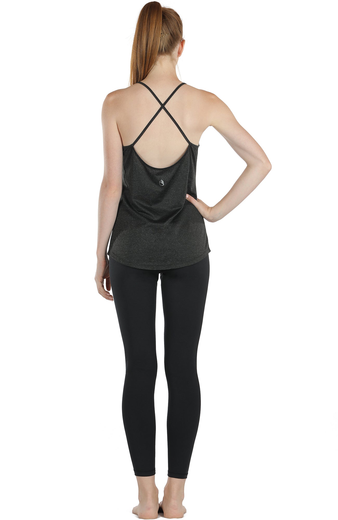 icyzone Workout Tank Tops for Women - Athletic Yoga Tops Open Back