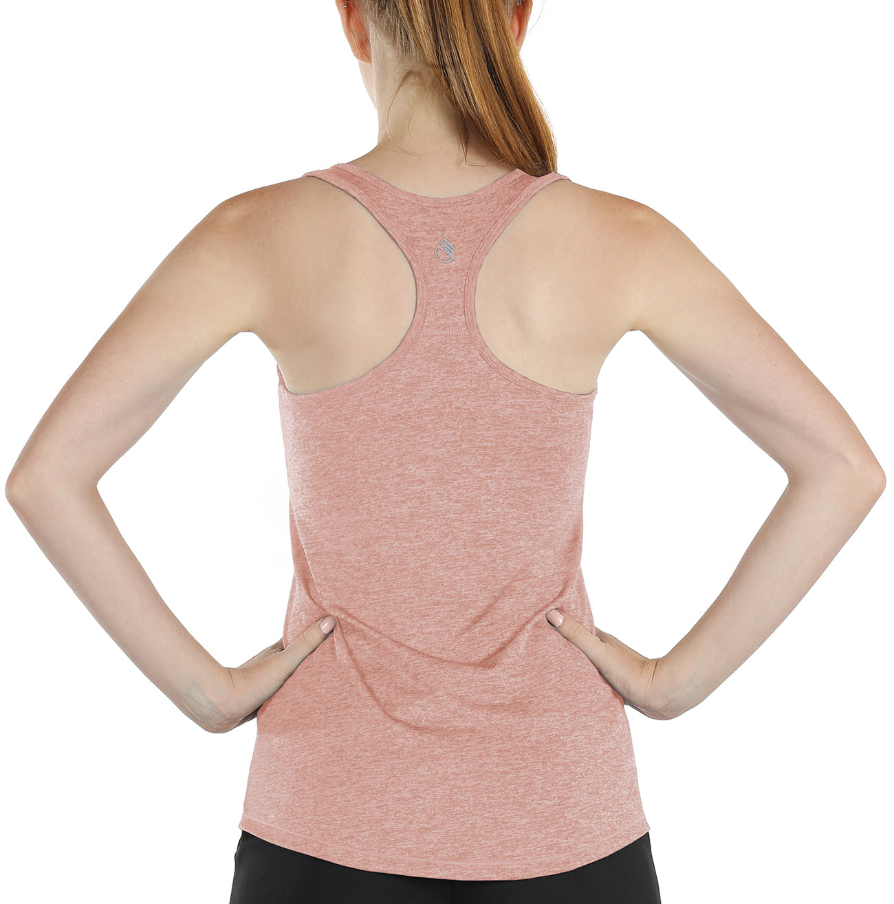 Women's Ribbed Workout Tank Tops with Built in Bra Racerback Athletic Top