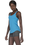 icyzone Workout Tank Tops Built in Bra - Women's Strappy Athletic Yoga Tops, Running Exercise Gym Shirts