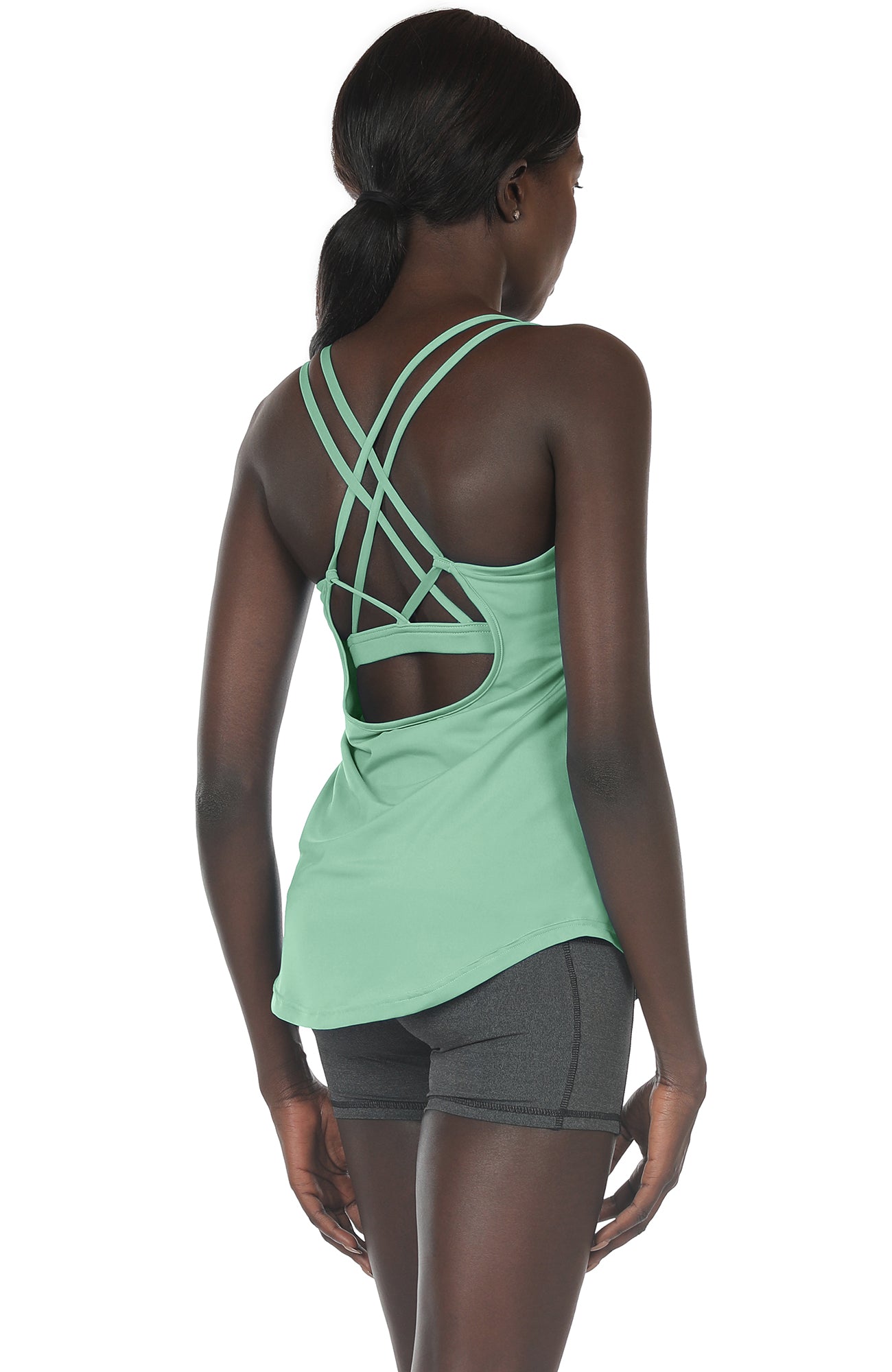 Buy Women's Tank Tops Built in Bra Workout Clothes Strappy Back Yoga Tops  Gym Running Shirts Online at desertcartSeychelles