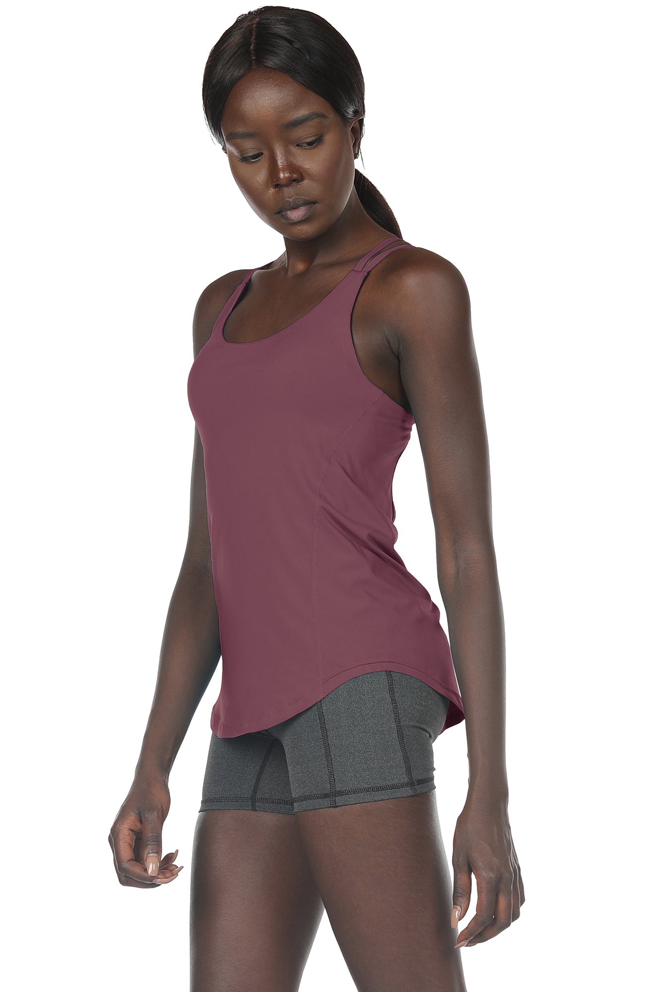 Buy Women's Tank Tops Built in Bra Workout Clothes Strappy Back Yoga Tops  Gym Running Shirts Online at desertcartIreland