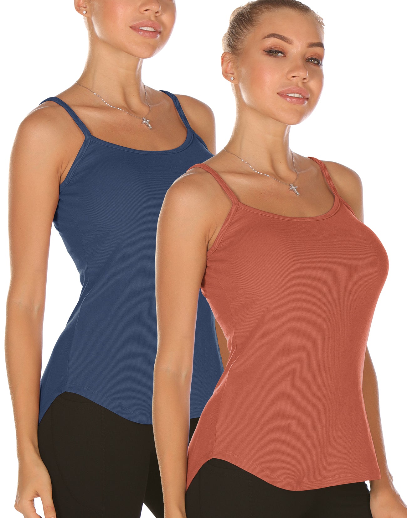 icyzone Undershirts Tank Tops for Women - Spaghetti Adjustable Strap C –  icyzonesports