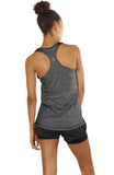 TK9-S icyzone Activewear Running Workouts Clothes Yoga Racerback Tank Tops for Women