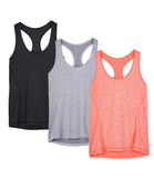 TK9-P icyzone Activewear Running Workouts Clothes Yoga Racerback Tank Tops for Women (Pack of 3)