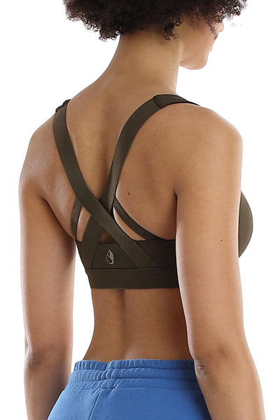 icyzone Workout Sports Bras for Women - Women's Running Yoga Bra, Activewear Top, Athletic Fitness Clothes