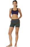 icyzone Workout Running Shorts Women - Yoga Exercise Athletic Shorts Capris