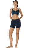 icyzone Workout Running Shorts Women - Yoga Exercise Athletic Shorts Capris