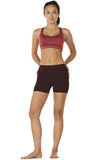 icyzone Workout Running Shorts Women - Yoga Exercise Athletic Shorts Capris